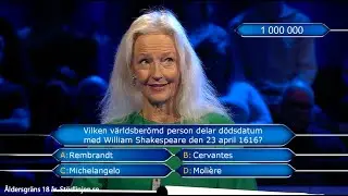 Ing-Marie svarar på miljonfrågan i Postkodmiljonären
