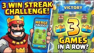I did the Clash Merge Tactics 3-win Challenge...