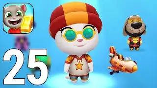 Talking Tom Gold Run Gameplay Walkthrough Part 25 - Skater Angela [iOS/Android Games]