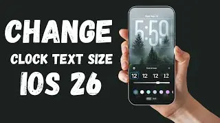 How to Change Clock Text Size on iPhone (iOS 26)
