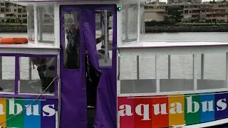 Taking the Aquabus from Thornby station to Yaletown.