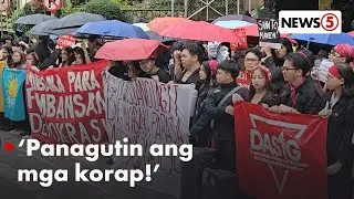 Mga estudyante ng SLU, nagsagawa ng kilos-protesta vs. korupsyon at katiwalian sa bansa