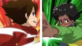 Lightning the Dog Saves Bakugan Dragonoid! Bakugan Battle Planet Highlight