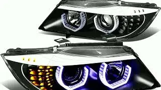 BMW E90 M-Style Headlight Upgrade: DNA Motoring U-Halo Install & Review!