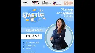 Startup talk on-National Startup Day by Kinjal Popat at Parul University IIC