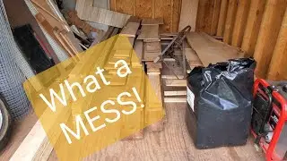 Wood storage shed repair/upgrade