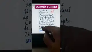 Quest&atilde;o FUNRIO
