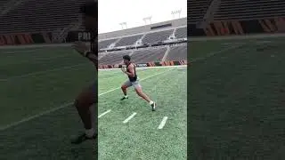 How to run a good 5-10-5 shuttle #combinetraining