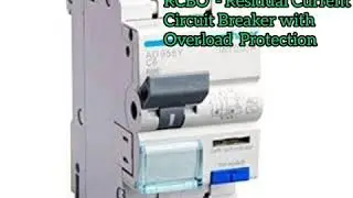 Hvac Electrical 1 | RCBO| #shorts #dipitDipakBabrekar Residual Current Circuit Breaker O/L Protction