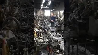 The process of mass producing screws. Japanese screw factory producing 400,000 screws per day