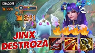 😱 JINX DESTROZA LA LÍNEA Y GANA LAS RANKEDS 🔥🔥| ✨Guardiana Estelar EXQUISITA✨ | S18 Wild Rift 2025 ✅