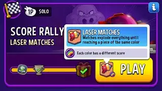 Match Masters | Score Rally (Laser Matches, Rainbow, 2100 points) FIRST TRY🏆