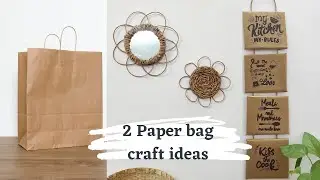 DIY Paper wall hanging | Easy paper craft | Paper bag craft ideas | noodlescraft
