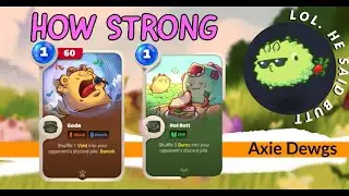 #AxieOrigin #AxieInfinity The power of HotButt and Goda Illlustrated using physical cards