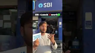 SBI=lunch❌Hard work✅ #sbi #bank #minivlog #dailyvlog #ratlam