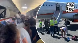 London-bound flight descends into panic after passenger&rsquo;s vape explodes: &lsquo;Smoke coming towards us&rsquo;