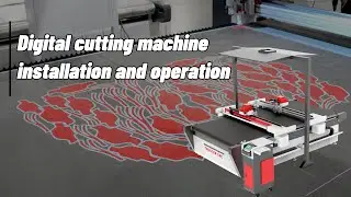 Digital cutting machine installation and operation-with large CCD + identification software