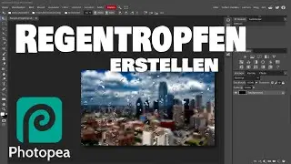 Photopea - Glas Effekt (5) (Regentropfen an Glasscheibe)