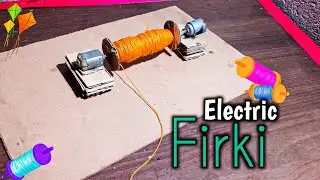 How to make automatic firki at home. Electric patang firki 🪁