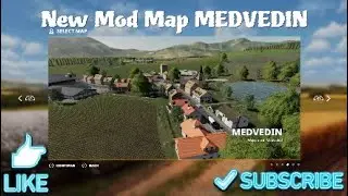 New Mod Map|MEDVEDIN|Map Tour|Time-Lapse|PS4|Farming simulator 19
