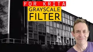 Krita : How To Convert Images From Color to Grayscale Tutorial