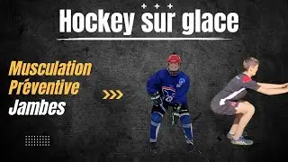 Exercices de musculation des jambes en glace et hors-glace.
