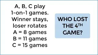 Can you solve this hard logic puzzle? Who lost the 4th game?
