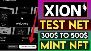 xion airdrop testnet and nft mint full review by jalees online
