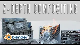 Z-Depth in Blender 3d: How to use it to composite 2d elements