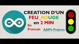 Création d'un FEU_Rouge avec Arduino en 2 min |Simulation en Proteus 8|
