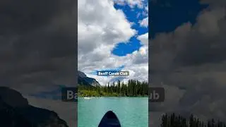 Banff Canoe Club #niceweather #youtubeshorts #discoveringcanada #banff #canoe #canadatravel