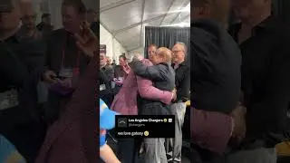 antonio gates & dean spanos hug after gates' hall of fame selection 💙 #shorts