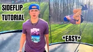 How ANYONE Can Learn To Sideflip EASILY!! Trampoline Tutorial&hellip;