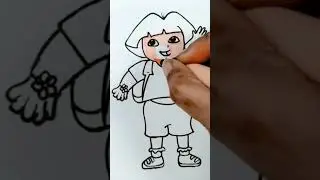 How to Draw Dora the Explorer #dora #explorer #cartoon #drawing