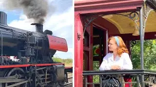 Travelling on a Vintage Steam Train through the Australian Outback