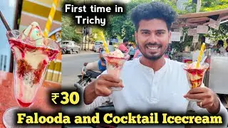 ₹30 - Cheapest Falooda and Cocktail Icecream in Trichy - @VlogThamila- V248