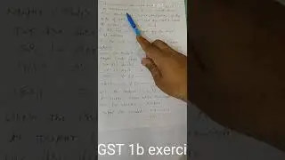 GST input and output tax exercise 2b selina