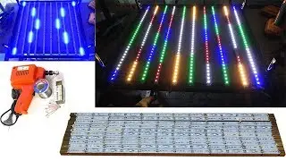Aquarium model 15 - Making RGB LEDs from Led aluminum/ RGB Led for aquarium