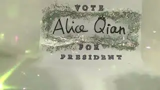 Making my poster for student council election! Hope i get elected for president!