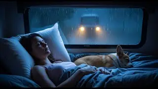 Super Heavy Rainstorm on Car Window – 99% Deep Sleep & Peaceful Mind