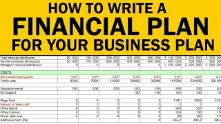 How to Write a Financial Plan for Your Business Plan in 2025