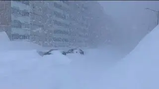 Severe Snow Storm In Saskatoon Jan 13,2021,Snowstorm SK,Blizzard In Saskatoon Jan 13,2021,Canada,YXE