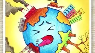 How to draw world environment day poster.save nature drawing easy#tand#vairalvidio