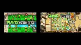 PLATS VS ZOMBIES VS PLANTS VS ZOMBIES 2