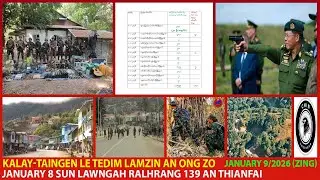 January 9 Zing - Hakha Khuapi Ah Thilman A Kai. Ralhrang 139 An Thianfai.