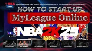 How to Start up a Myleague OnLine on NBA 2K25- 2K Tutorials (Part 2)
