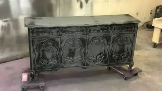 How To Powder Glaze Furniture, Step Two, Let The Powder Glaze Fully Dry