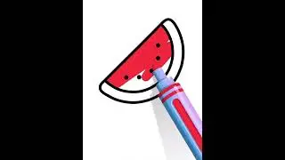 #coloring#colors#watermelon