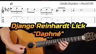 Daphn&eacute; Django Reinhardt A7 Lick - Gypsy Jazz Guitar Lesson - Manouche Tutorial Free Tab
