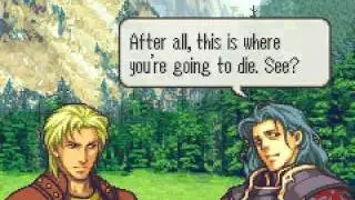 Fire emblem The Sacred Stone : Glen vs Valter